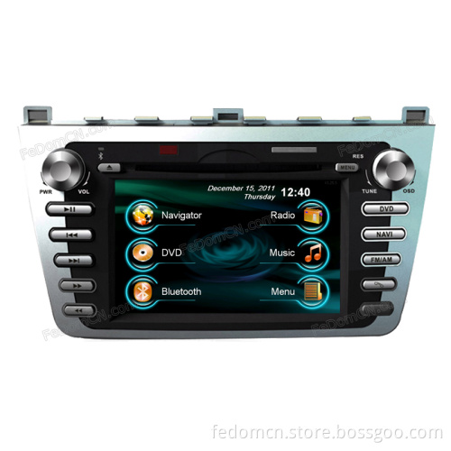 7 Inch TFT LCD Touch Screen Car DVD GPS Navigation System for Mazda 6 with Bluetooth+Radio+iPod+Video